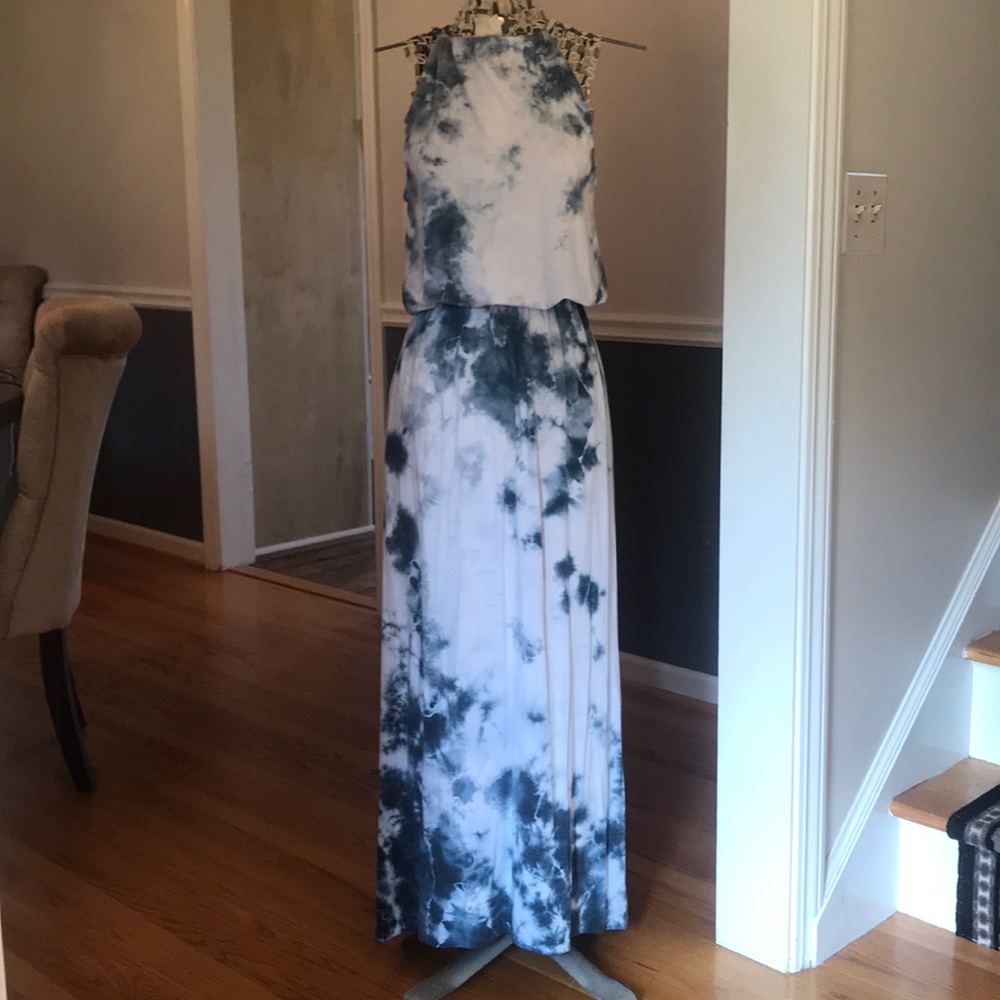 Tie dye maxi dress